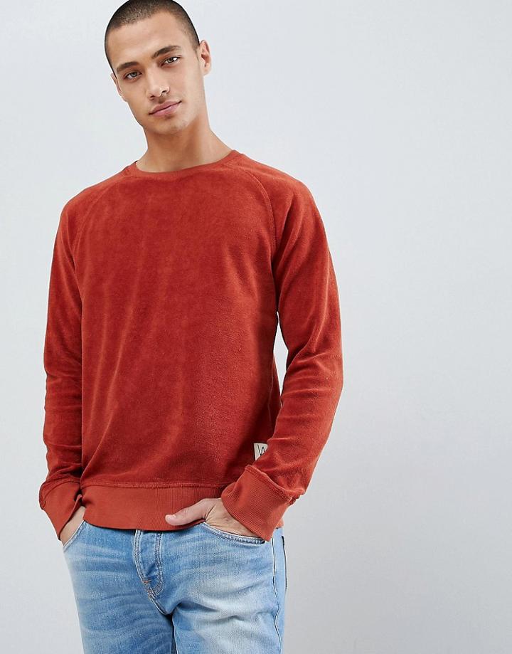 Nudie Jeans Co Samuel Terry Sweatshirt - Orange