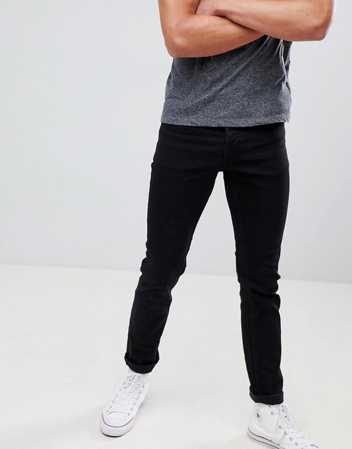 New Look Slim Jeans In Black Wash