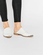 Asos Make It Happen Pointed Flat Shoes - White