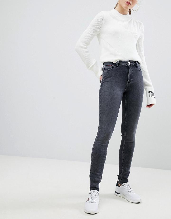 Tommy Jeans Santana High Waist Skinny Jeans - Black