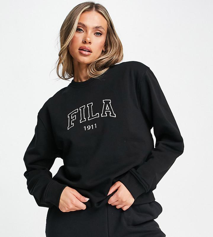 Fila Varsity Unisex Sweatshirt In Black