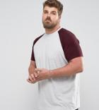 Brave Soul Plus Raglan T-shirt - Gray