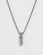 Icon Brand Pendant Necklace-silver