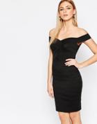 New Look Bardot Body-conscious Dress - Black