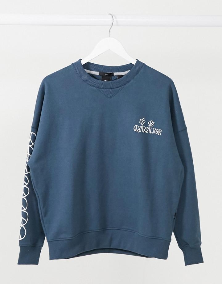 Quiksilver Boxy Sweatshirt In Navy
