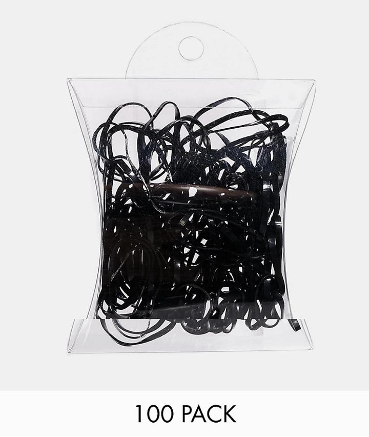 Asos Design Pack Of 100 No More Snags Hair Ties-multi