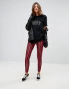 Asos Leggings In Stripe - Multi