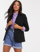 French Connection Whisper Ruth Fitted Blazer In Black
