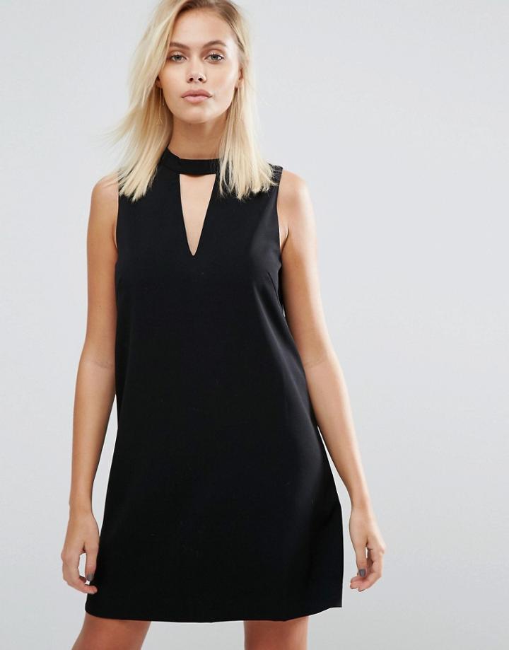 Greylin Dawnson Mock Neck Shift Dress - Black