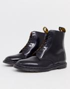 Dr Martens Winchester 8 Eye Boots In Black Polished Smooth - Black