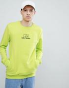 Sweet Sktbs X Helly Hansen Sweat With Back Logo In Neon Yellow - Yellow