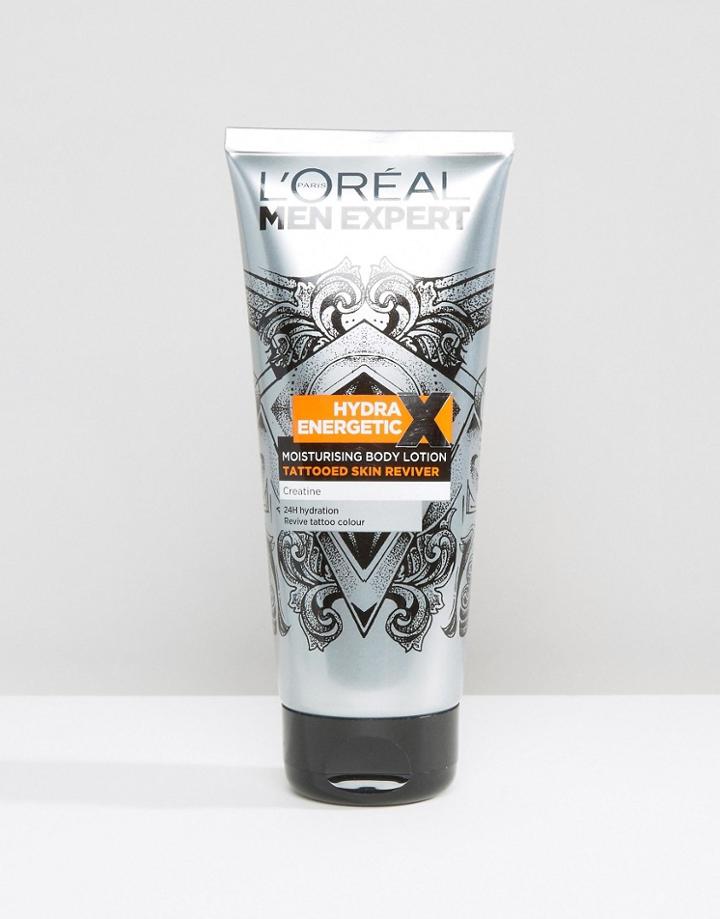 L'oreal Paris Men Expert Hydra Energetic Tattoo Ink Daily Reviver Lotion 200ml - Multi