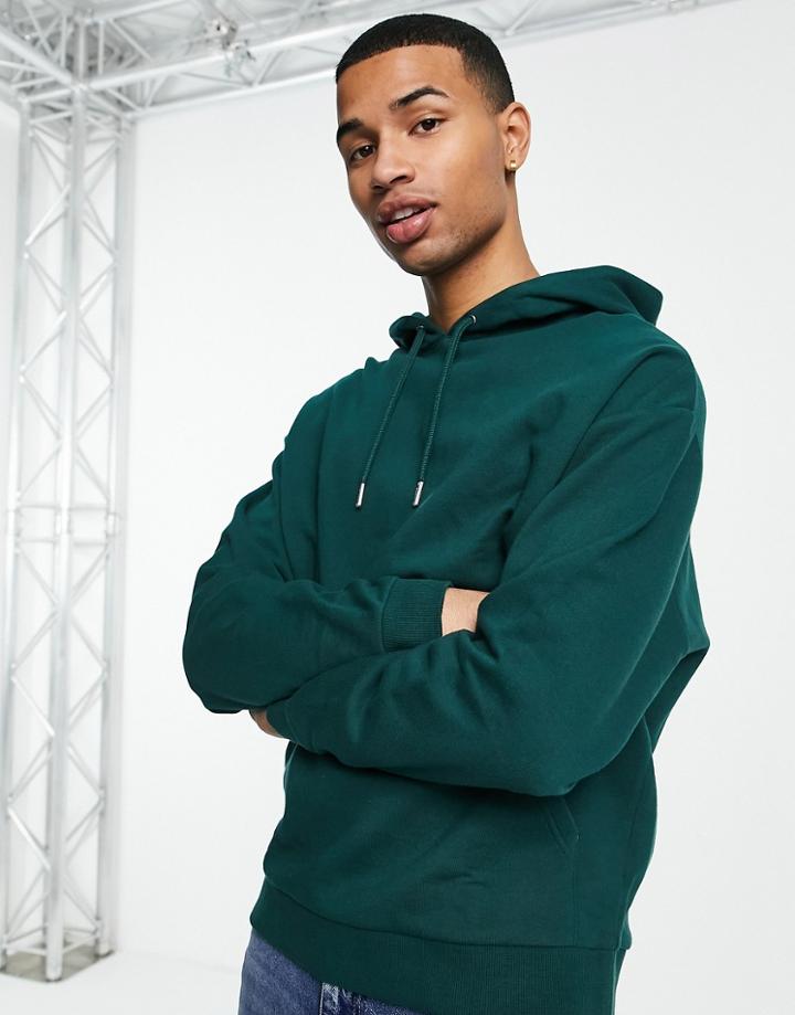 Asos Design Oversized Hoodie In Forest Green