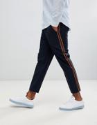 New Look Smart Joggers With Side Stripe In Navy - Navy