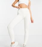 Topshop Petite Sport Legging Ecru-white
