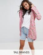 Brave Soul Tall Cactus Trench - Pink