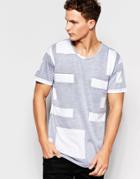 Only & Sons T-shirt With Reverse Print - Navy