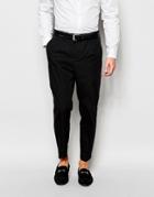 Selected Homme Pants In Cropped Fit - Black