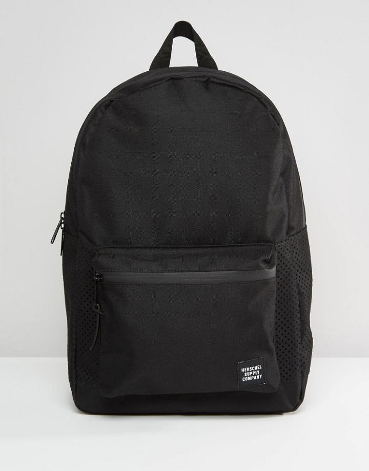 Herschel Supply Co Settlement Backpack With Perforated Detail In Black 23l - Black