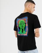 Primitive T-shirt With Vision Back Print In Black - Black