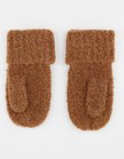 Allsaints Knitted Mittens In Caramel-neutral