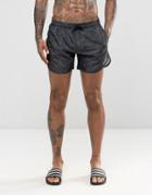 Cheats & Thieves Mid Length Swim Shorts In Camo - Green
