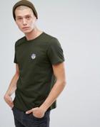 North Sails Patch Logo T-shirt In Khaki - Green