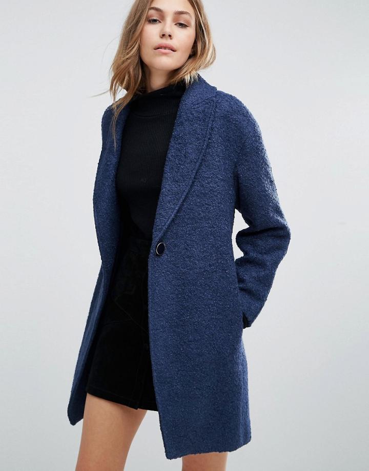 Closet Slouchy Wool Coat - Blue