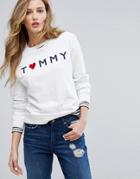 Tommy Hilfiger Love Sweatshirt - White