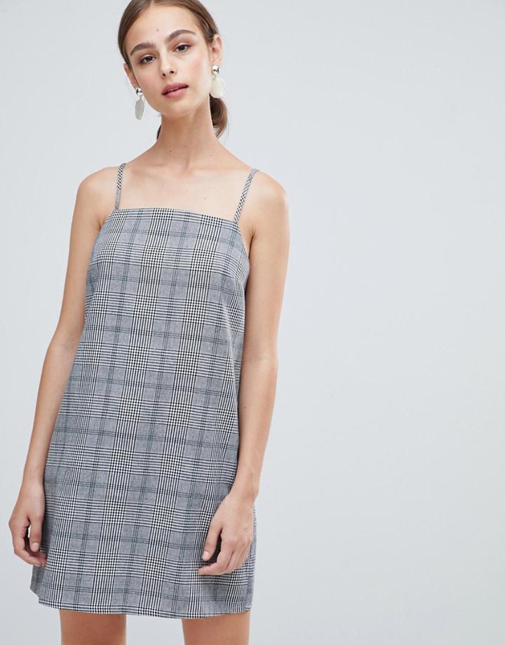Unique 21 Check Mini Dress - Gray