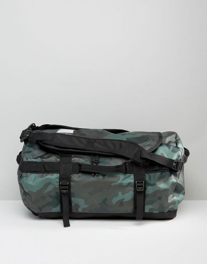 The North Face Base Camp Duffel Bag In Small Camo - Green