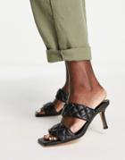 Office Madina Stilletto Mule Heeled Sandals In Black