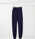 Asos Design Tall Basic Jogger With Tie In Organic Cotton In Navy-blues