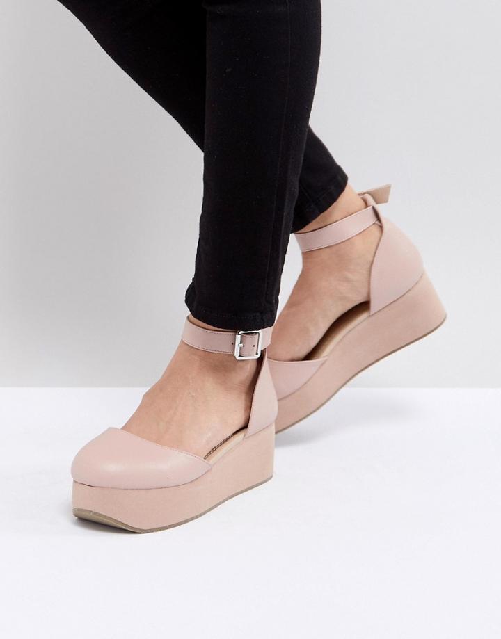 Asos Tabbi Flatform Shoes - Beige
