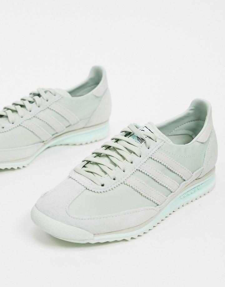 Adidas Originals Sl 72 Sneakers In Mint Green
