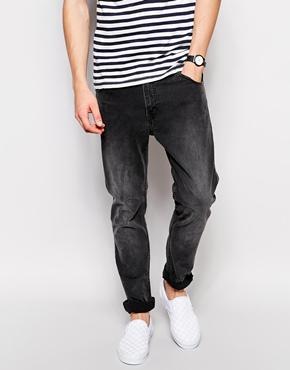 Weekday Jeans Friday Skinny Fit Black Coal - Black Coal