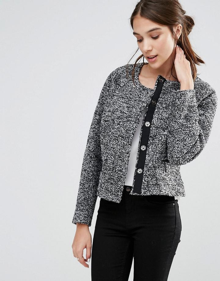 Closet Cropped Pocket Jacket - Gray