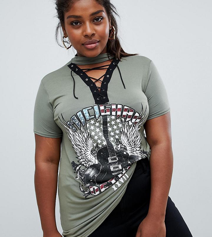 Koko Rock Print T-shirt - Green