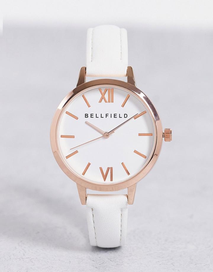 Bellfield Classic Watch In White-gold