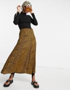 Vila A-line Midi Skirt In Print-multi