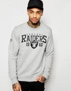 New Era Nfl Sweatshirt With Raiders Logo - Gray