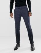 Twisted Tailor Super Skinny Suit Pants In Navy Ombre-blue