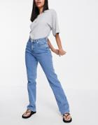 Na-kd Straight Leg Jeans In Blue-blues