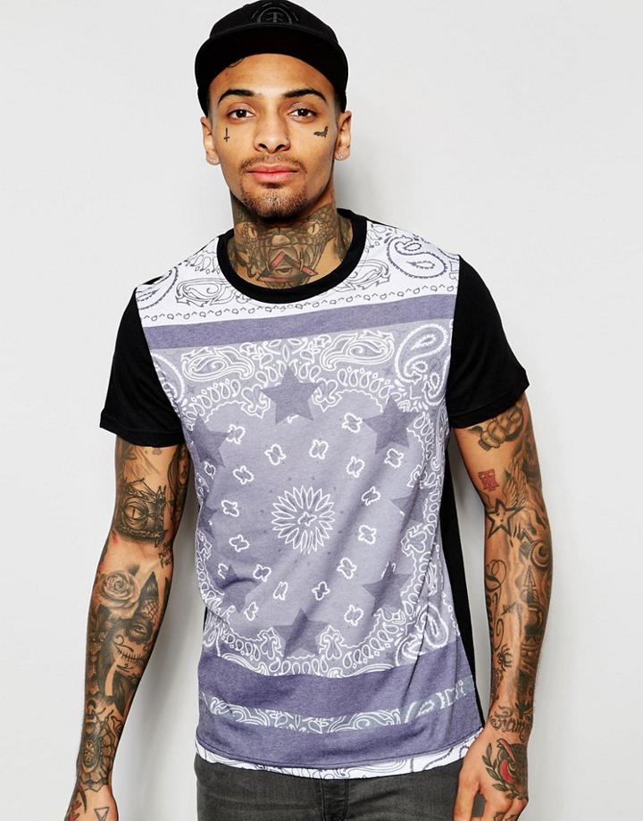 Heist Scarf T-shirt - Black