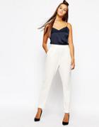 Monki Relaxed Tailored Pant - White