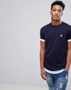 Le Breve Double Layer T-shirt - Navy