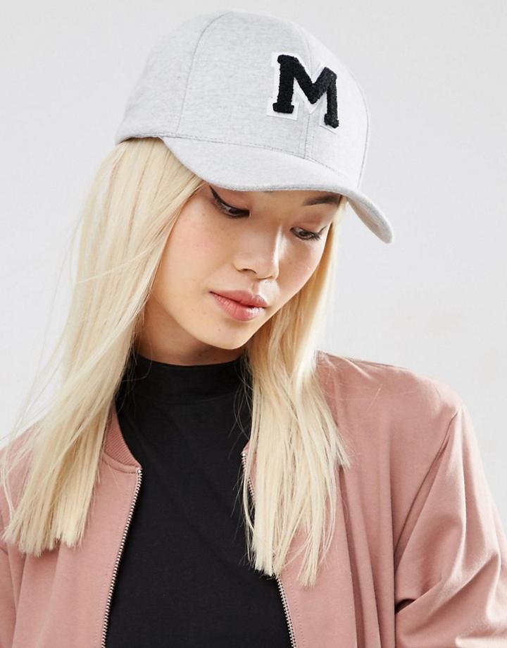 Asos Varsity M Jersey Baseball Cap - Multi