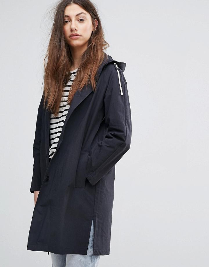 Ymc Hooded Rain Trench - Black
