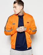 Ellesse Track Jacket With Logo Taping - Orange Popsicle