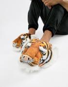 Loungeable Tiger Slippers - Orange